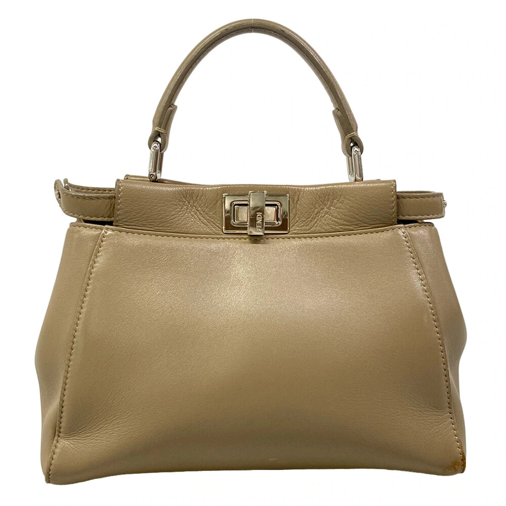 Fendi Peekaboo Iconic Small Beige Nappa #344949F14B
